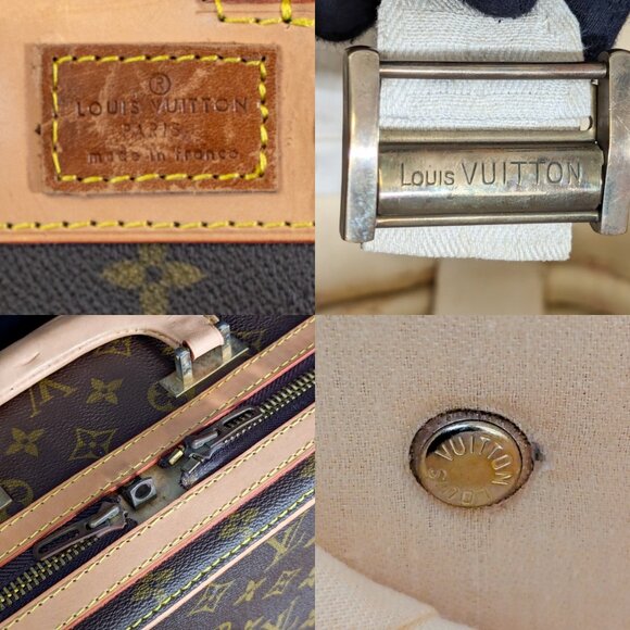LOUIS VUITTON Monogram Canvas Suitcase - NEW LEATHER - VINTAGE TREASURE - Picture 7 of 16